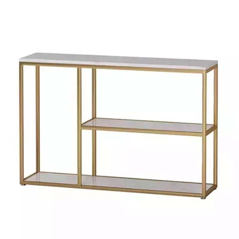 Bàn console trưng bày khung sắt mặt đá vân đẹp CT093