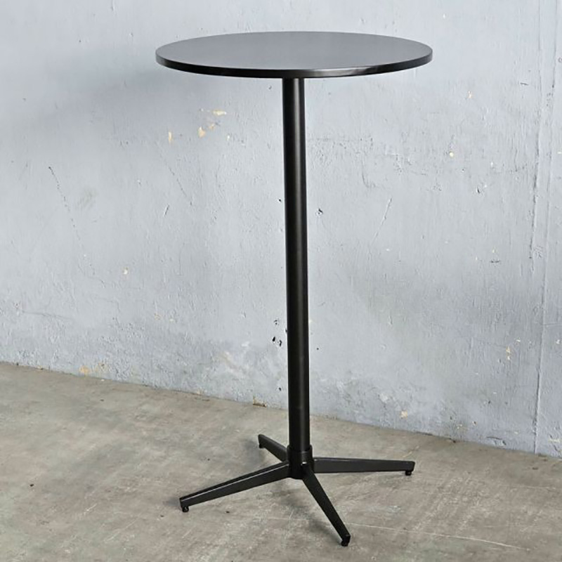 Bàn bar tròn D60cm mặt bàn gỗ cao su GB703