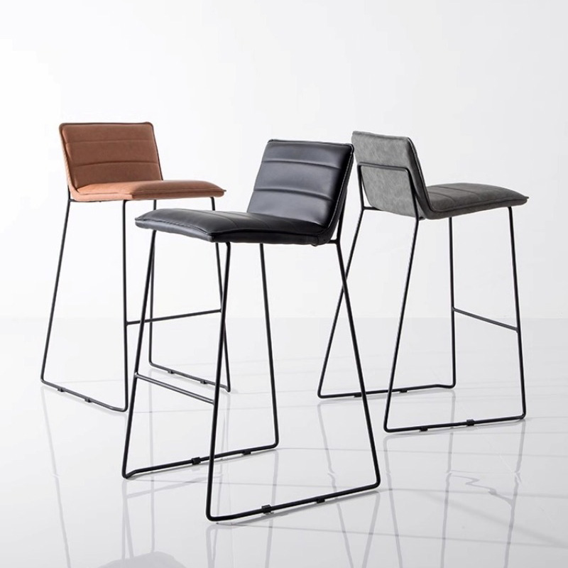 Ghế quầy bar chân sắt thiết kế hiện đại và tinh tế GB611
