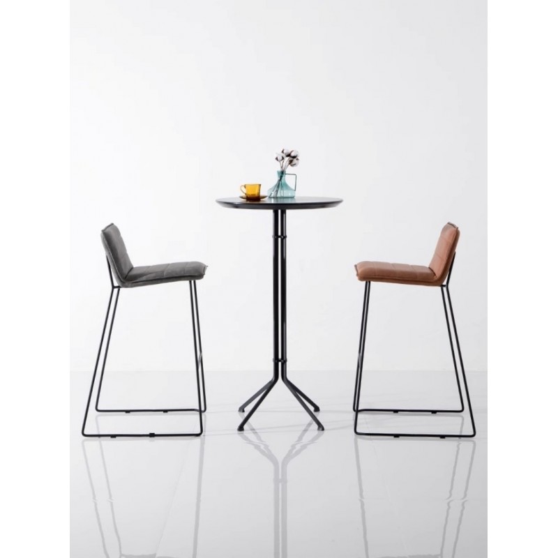 Ghế quầy bar chân sắt thiết kế hiện đại và tinh tế GB611
