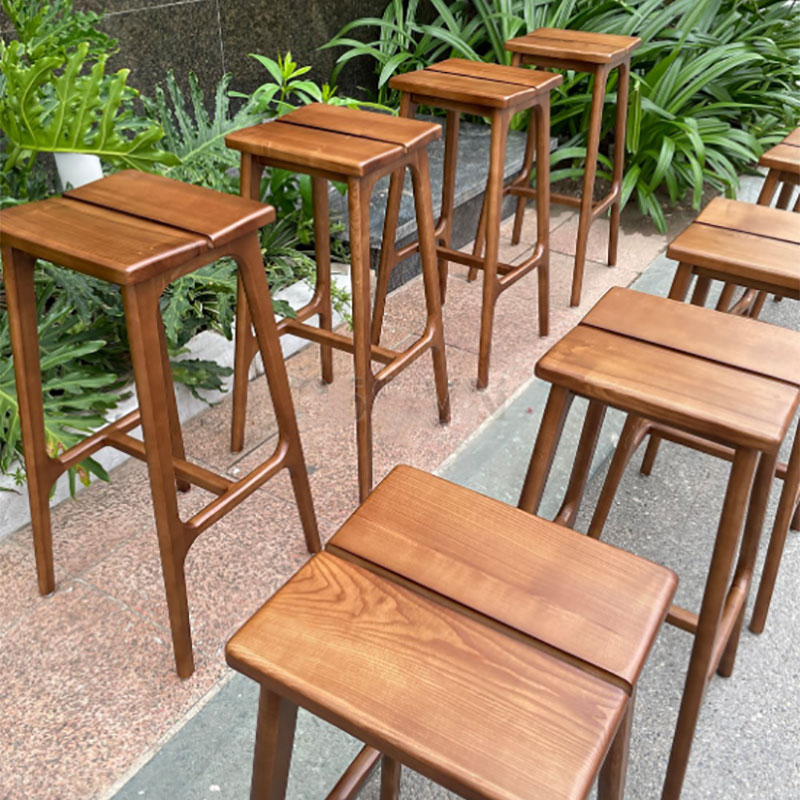 Ghế bar Stool 2 mặt ngồi gỗ Tần Bì GB299