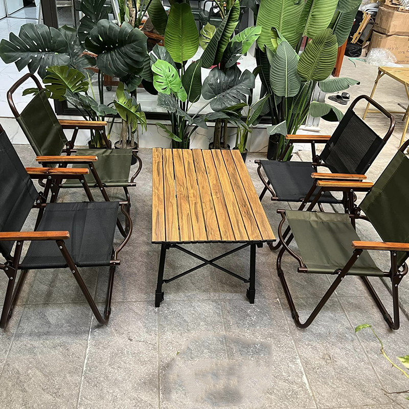 Bàn gấp gọn du lịch, Pinic cắm trại phong cách Vintage GC800