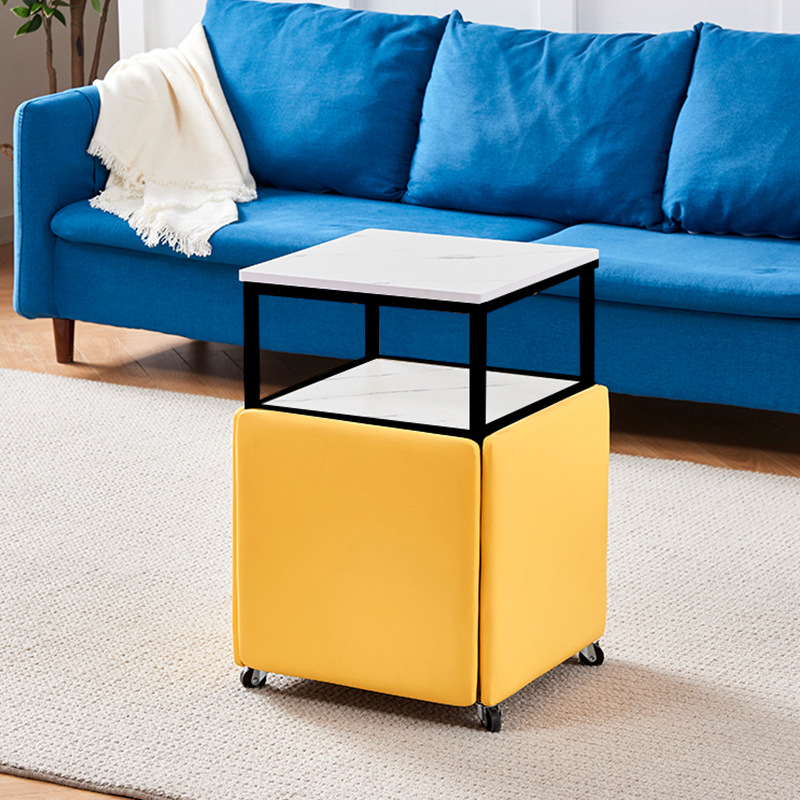 Bộ bàn ghế khối lập phương Rubik xếp gọn thông minh 5 trong 1 GC531