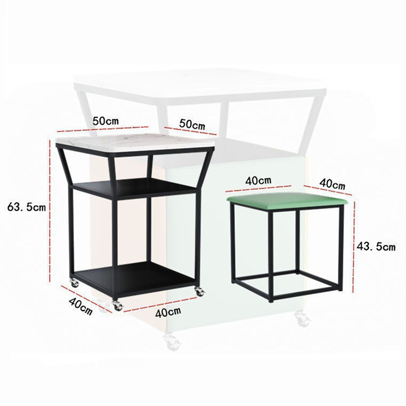 Bộ bàn ghế lập phương Rubic xếp gọn thông minh GC523