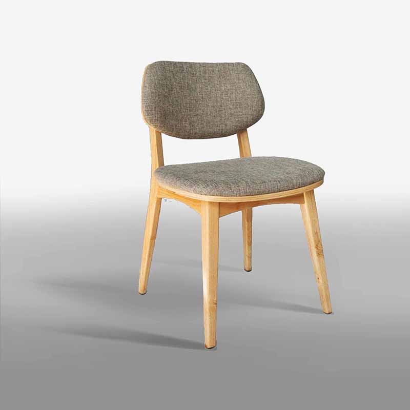Ghế cafe, nhà hàng, quán ăn gỗ tự nhiên có đệm GC872
