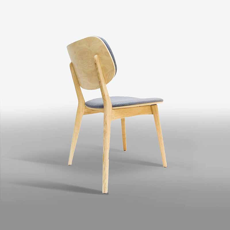 Ghế cafe, nhà hàng, quán ăn gỗ tự nhiên có đệm GC872