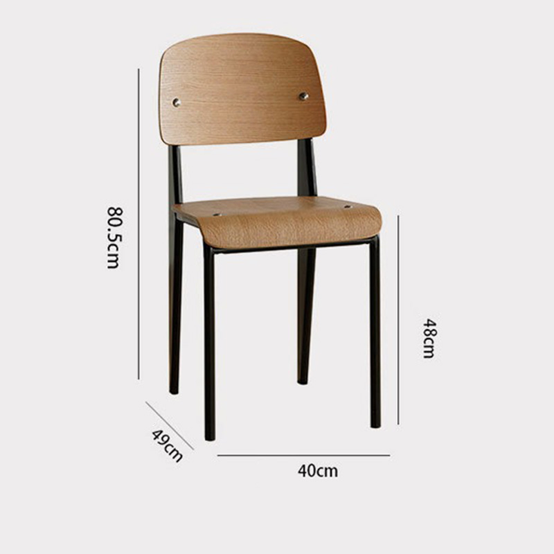 Ghế gỗ plywood uốn cong chân sắt đẹp sắc nét GC993