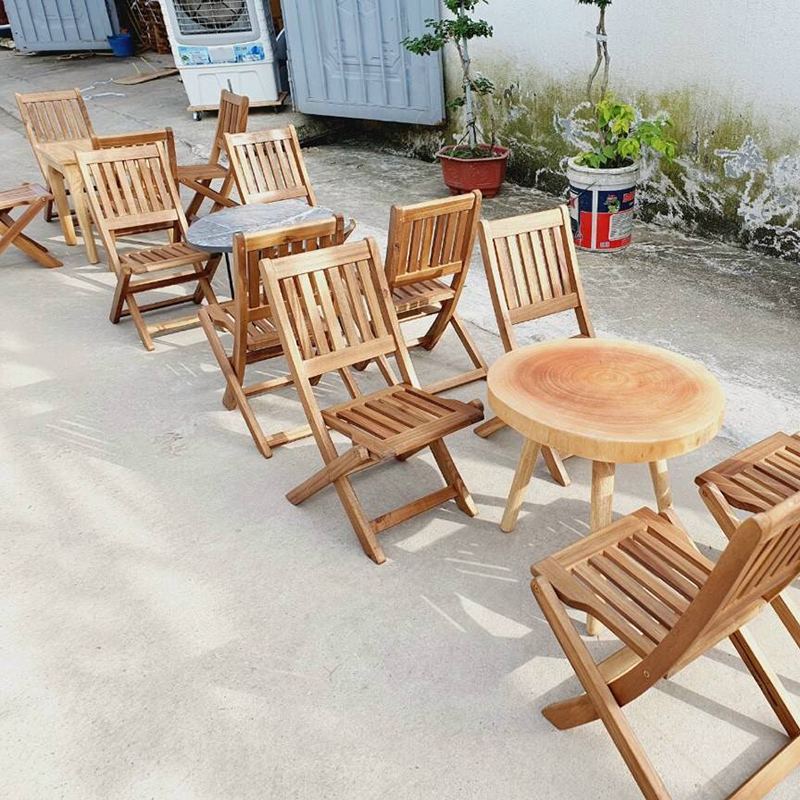 Bộ bàn ghế cafe quán cóc gấp gọn sẵn số lượng lớn GC820
