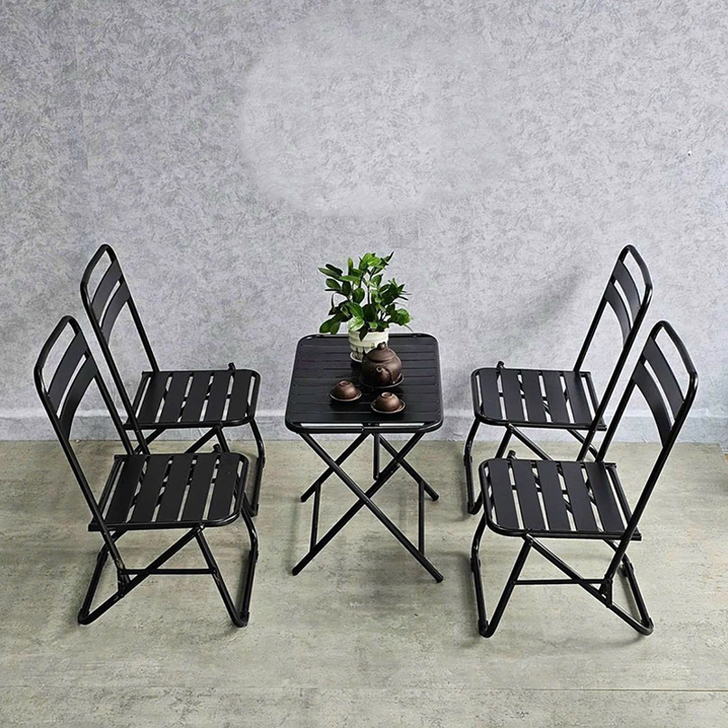 Bộ bàn ghế xếp lá cafe gấp gọn, Pinic dã ngoại GC851