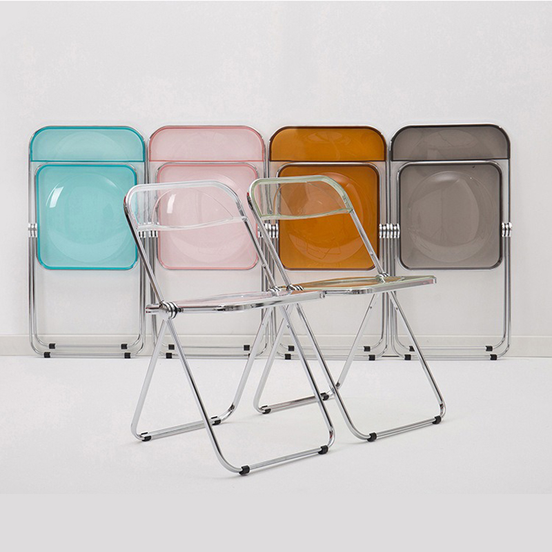 Ghế gấp cafe nhựa Mica trong suốt GC863