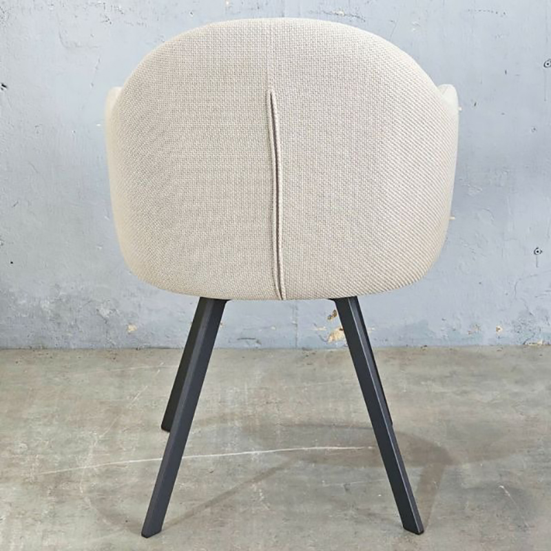 Ghế ăn, ghế cafe decor nệm bọc vải bố chân thép xoay 360 GC300