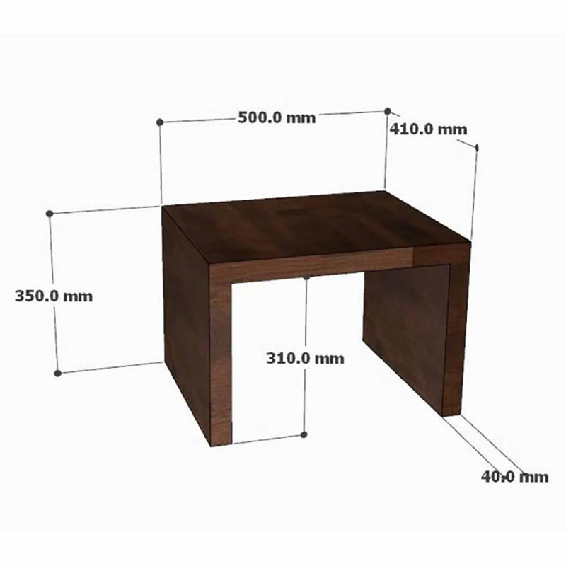 Ghế đôn gỗ thông kích thước 50x41x35cm GC500