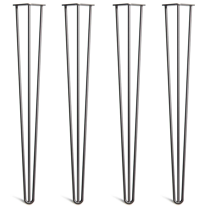 Bàn cafe vuông 60cmx60cm gỗ Me Tây dầy 5cm chân Hairpin GC607