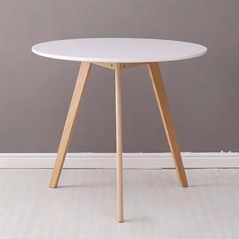Bàn gỗ cafe mặt tròn 3 chân giá rẻ GC697