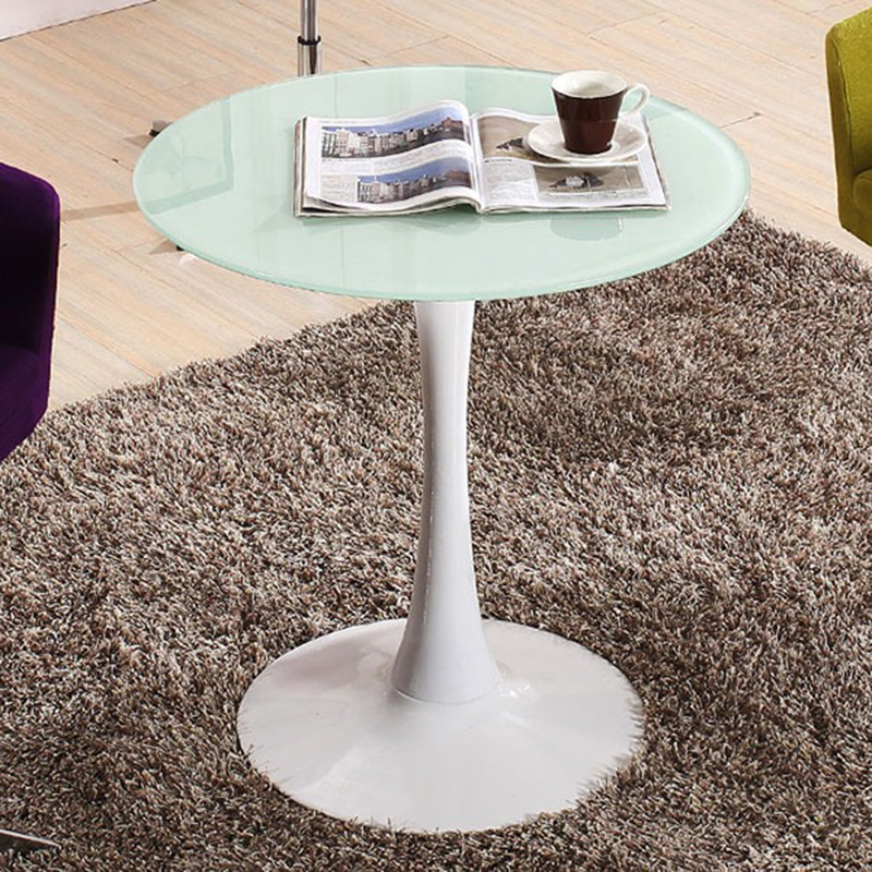 Bàn Tulip tròn mặt kính cường lực D60cm GC690
