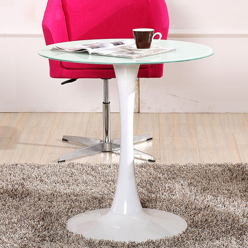 Bàn Tulip tròn mặt kính cường lực D60cm GC690