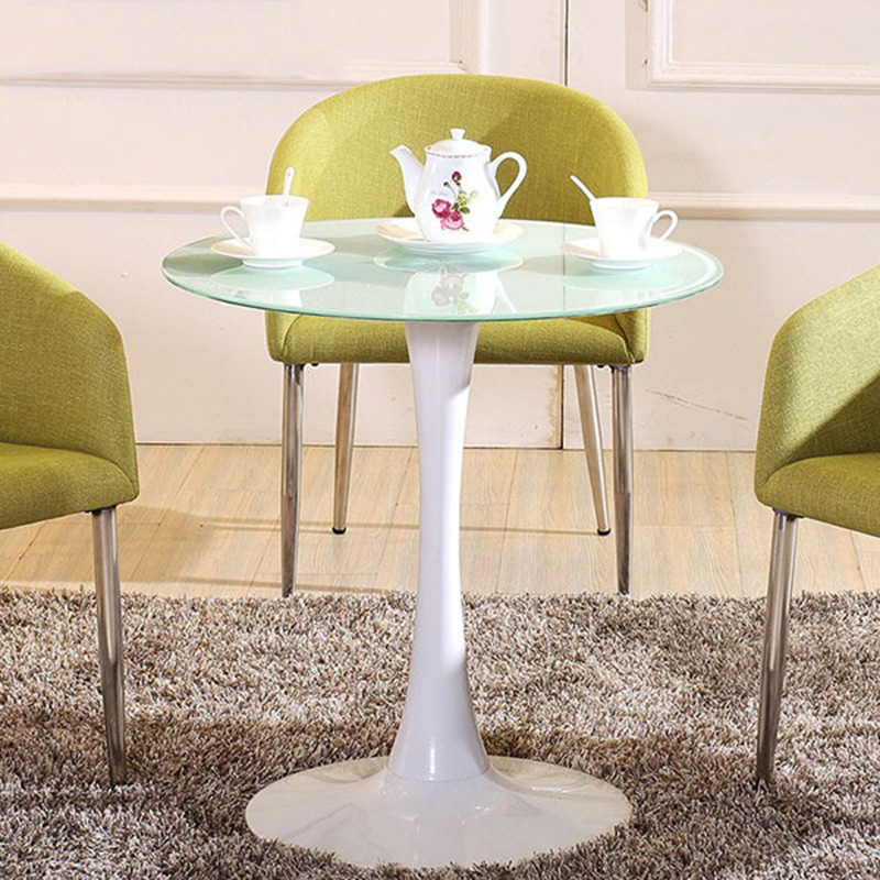 Bàn Tulip tròn mặt kính cường lực D60cm GC690