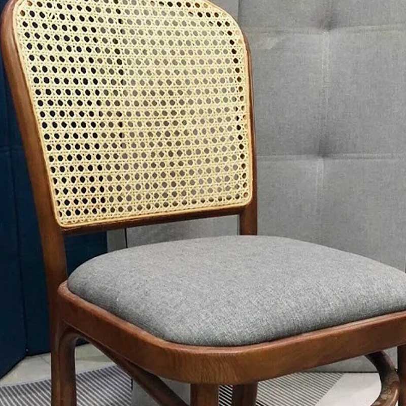 Ghế ăn cafe Thonet khung gỗ tựa lưng mây tự nhiên GC888