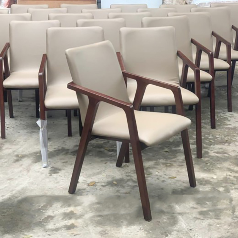 Ghế cafe, nhà hàng Hillary khung gỗ bọc đệm GC112