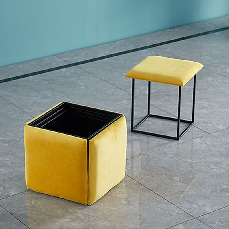 Ghế khối Rubik thông minh, 5 ghế vuông xếp gọn thành 1 GC588