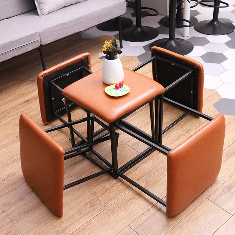 Ghế khối Rubik thông minh, 5 ghế vuông xếp gọn thành 1 GC588