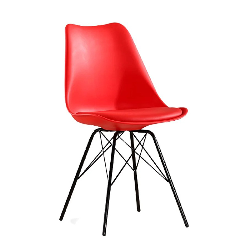 Ghế nhựa Eames mặt đệm chân sắt GC240