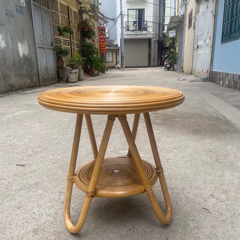 Bàn mây tự nhiên kiểu dáng nhẹ nhàng thanh thoát BM361