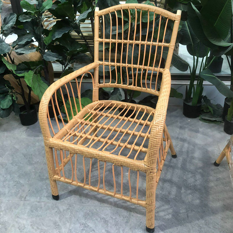 Bộ bàn ghế tay ngài vàng mây nhựa cao cấp BM958