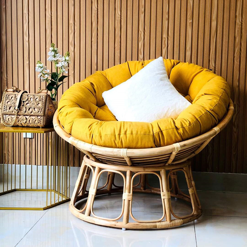 Ghế chảo Papasan thư giãn 100% song mây tự nhiên cao cấp BM579