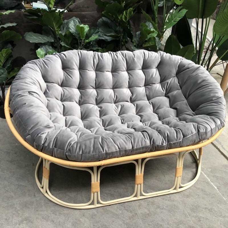 Ghế Papasan đôi mây nhựa dành cho 2 người ngồi BM582