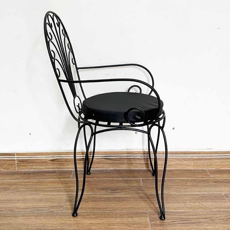 Ghế cà phê sân vườn sắt hoa văn sơn tĩnh điện BS121