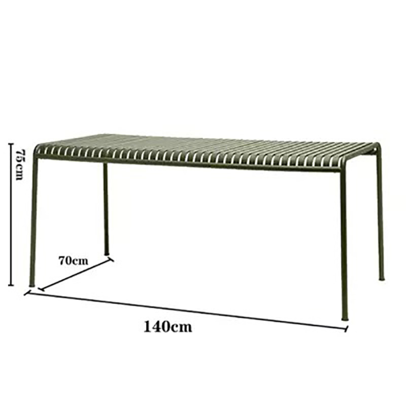 Bộ bàn ghế nan sắt sân vườn ngoài trời BS204