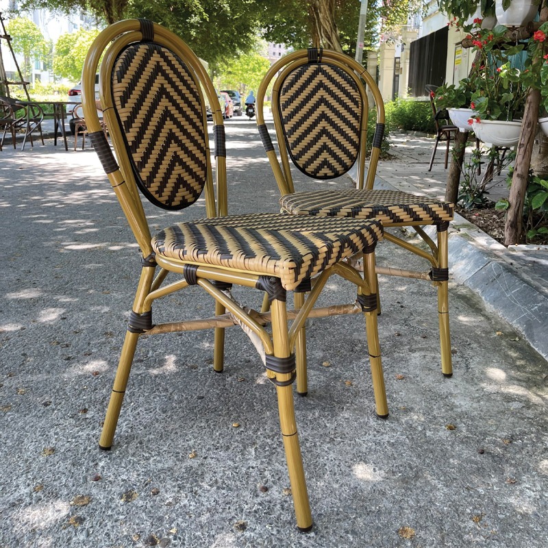 Ghế khung nhôm lưng tựa mây êm ái BS206