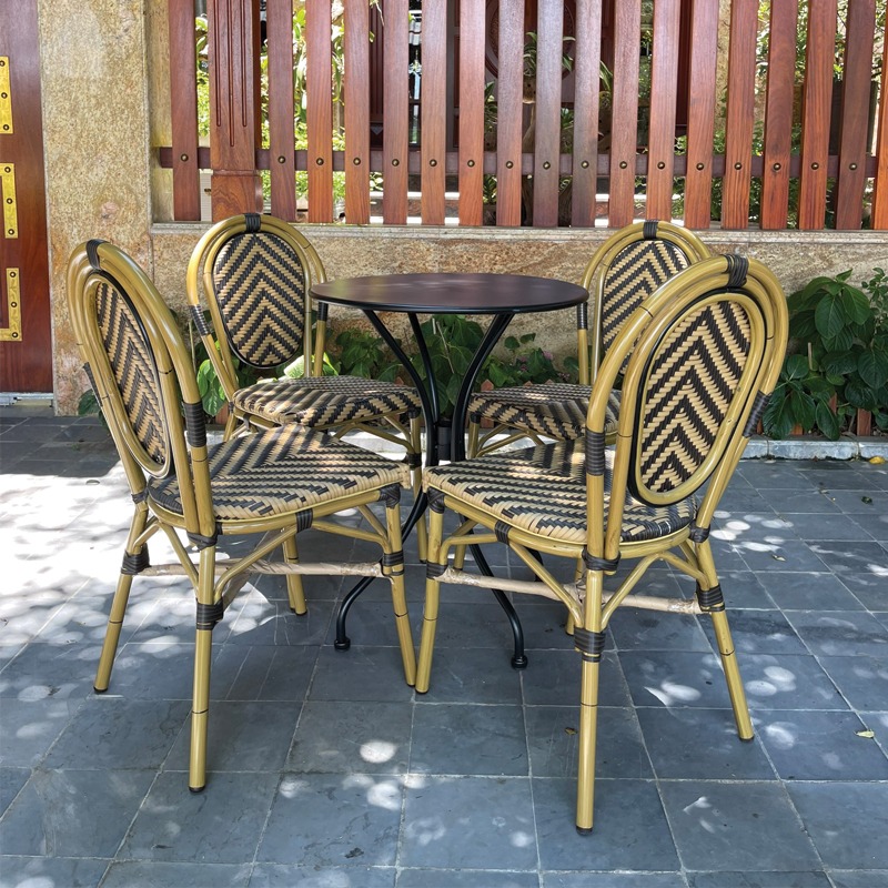 Ghế khung nhôm lưng tựa mây êm ái BS206