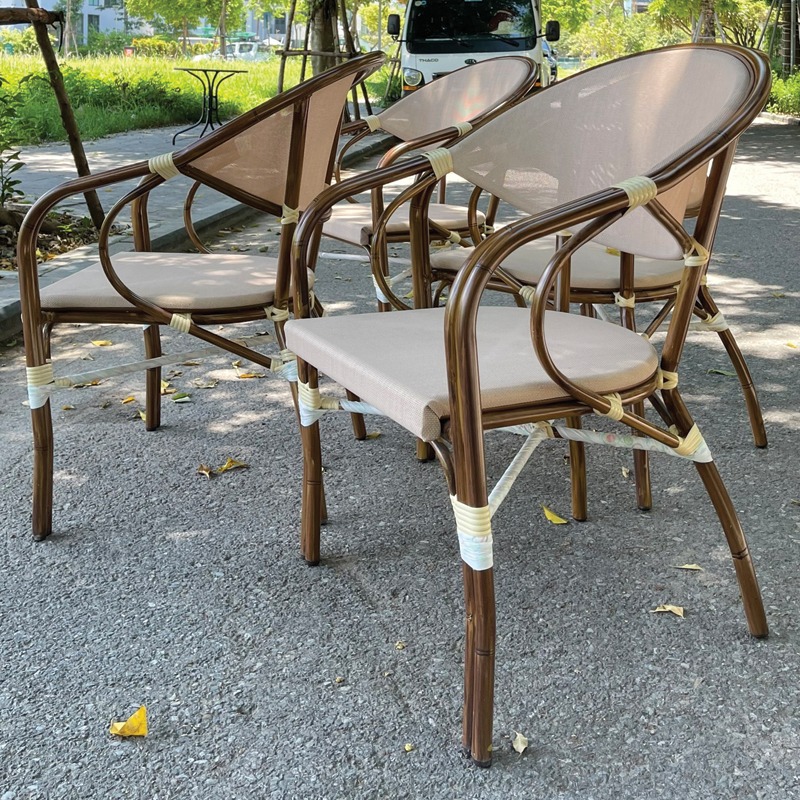 Ghế sân vườn Textilen lưng lưới chống nóng BS206