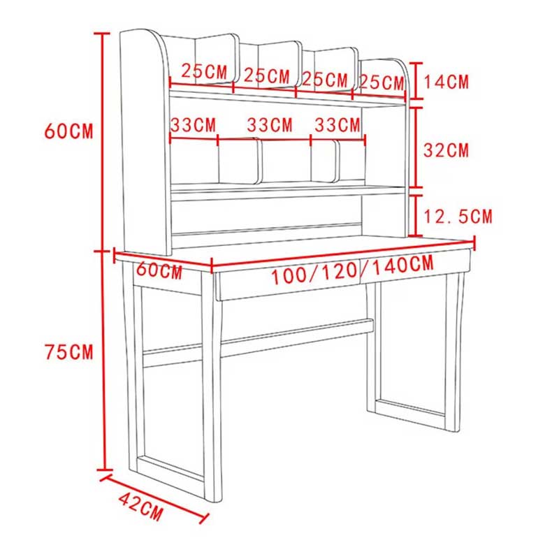 Bàn học gỗ sồi tự nhiên phủ sơn cao cấp 1m2 BH645