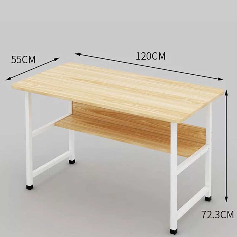 Bàn học khung sắt kèm ghế Eames giá rẻ BH662