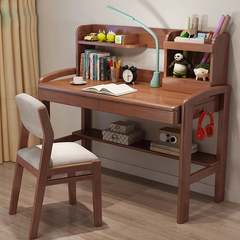 Bàn học sinh tiểu học bằng gỗ sồi tự nhiên BH646