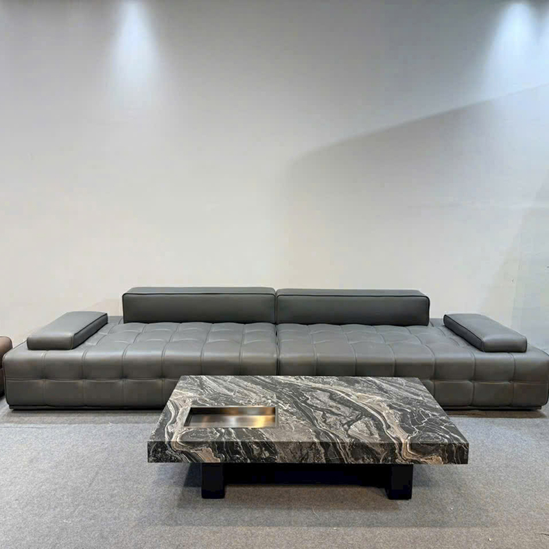 Bàn trà sofa phòng khách đá Cẩm Thạch KT 130cm x 75cm BT279