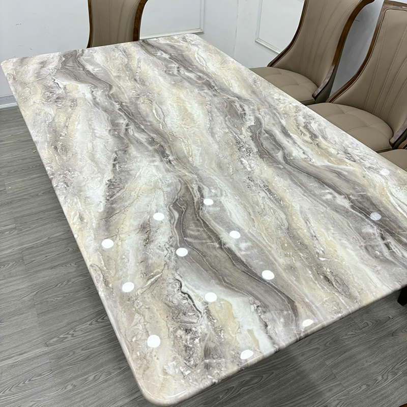 Bộ bàn ăn 6 ghế Tân Cổ Điển sang trọng đẳng cấp BO861