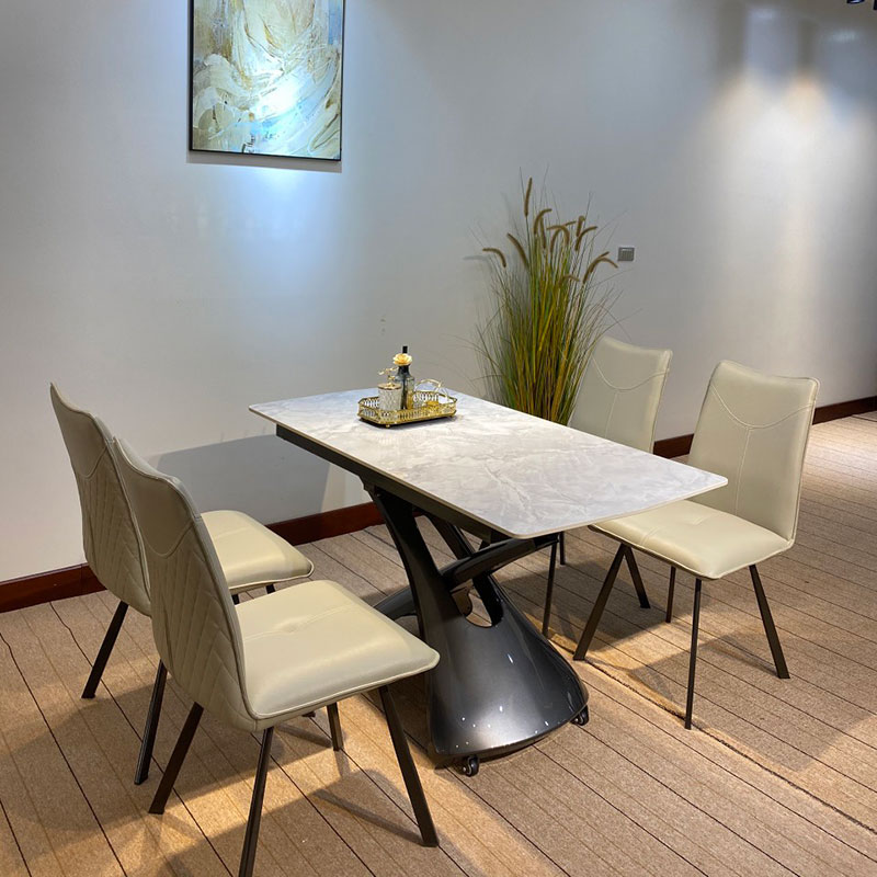 Bộ bàn ăn nâng hạ thông minh có bánh xe di chuyển BA947