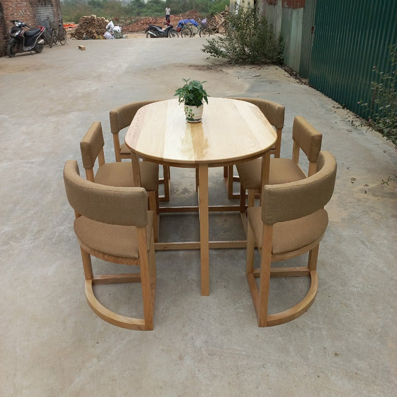 Bộ bàn ăn xếp gọn thông minh tiết kiệm diện tích vô cùng chắc chắn BA163