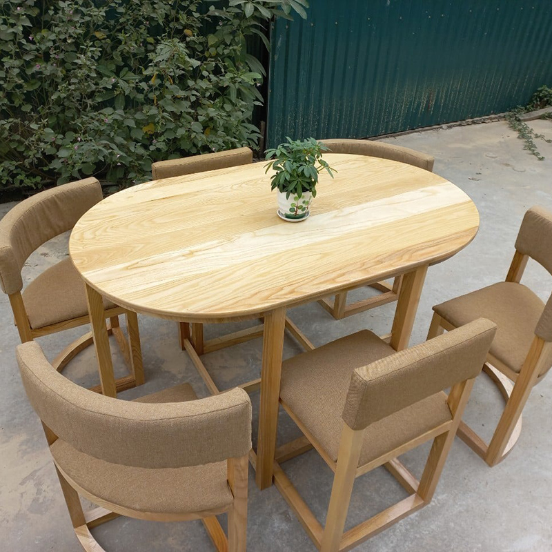 Bộ bàn ăn xếp gọn thông minh tiết kiệm diện tích vô cùng chắc chắn BA163