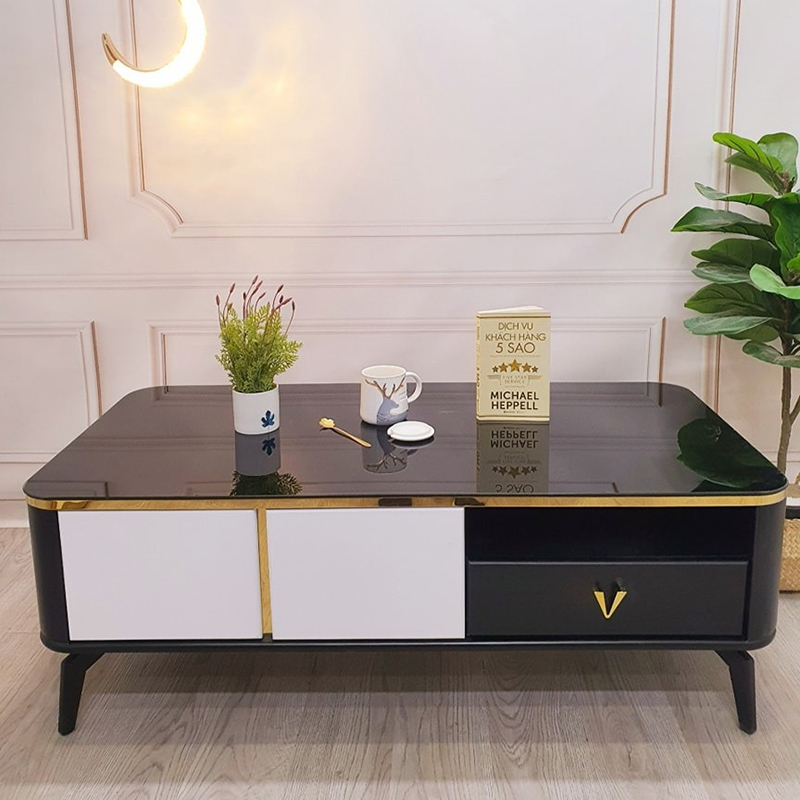 Combo bàn trà kệ tivi đồng bộ đẹp hiện đại CT223