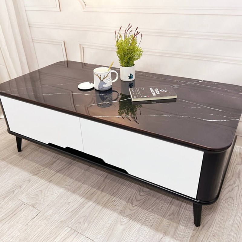Combo kệ tivi bàn trà gỗ công nghiệp mặt kính CT224