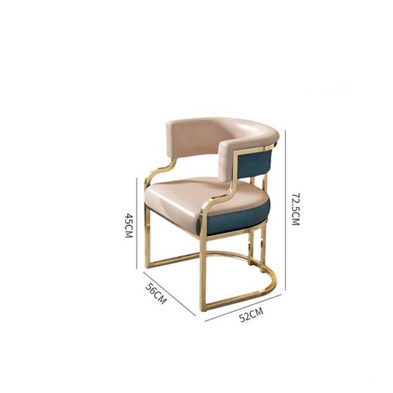 Ghế ăn nhà hàng khách sạn sang trọng đệm da khung hợp kim GA507