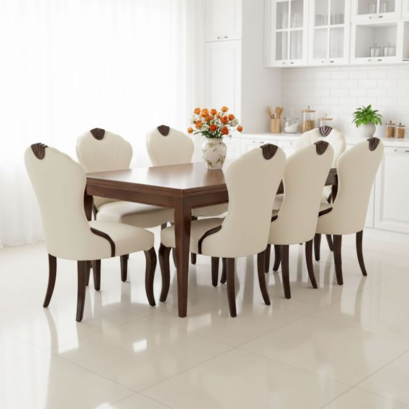 Ghế Zena phong cách cổ điển bọc nệm da GA123