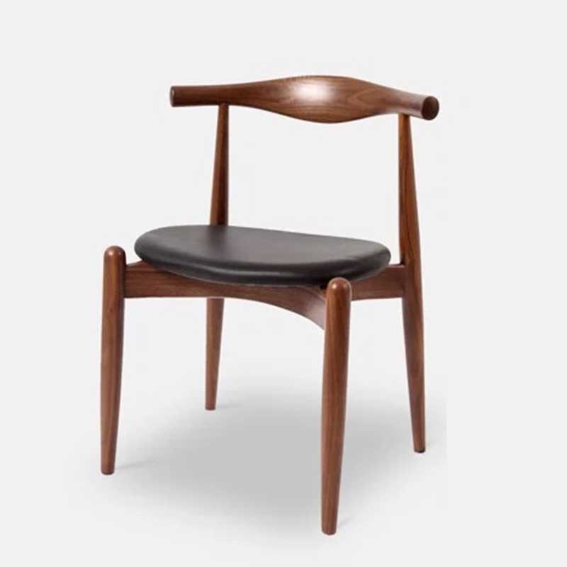 Ghế ăn, ghế cafe Elbow gỗ sồi mặt ghế tròn GA610