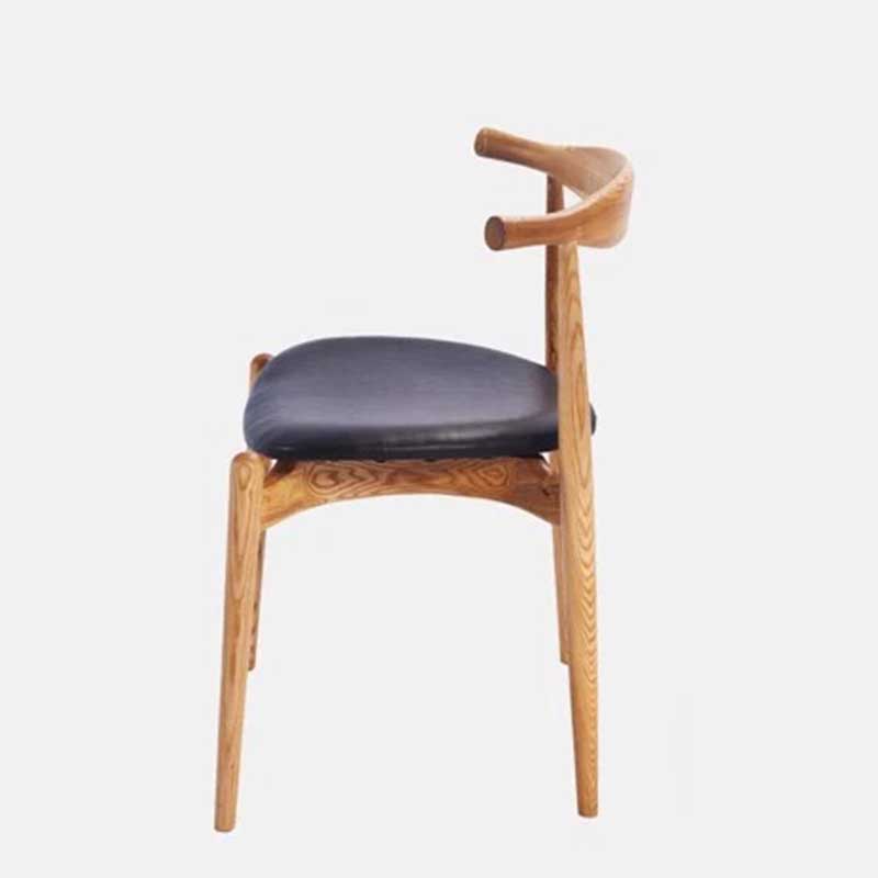 Ghế ăn, ghế cafe Elbow gỗ sồi mặt ghế tròn GA610