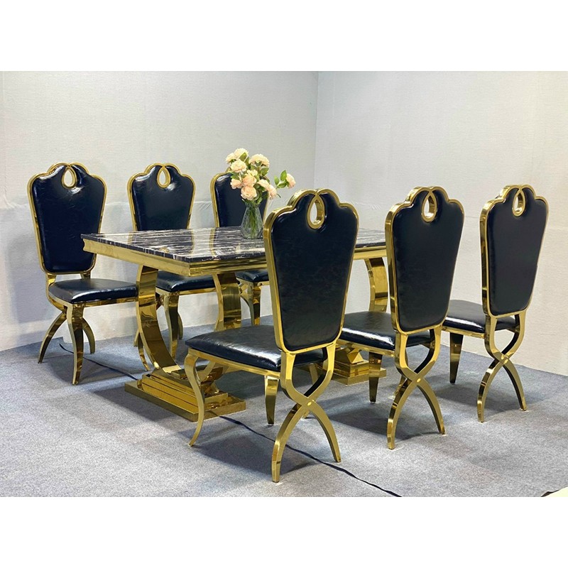 Ghế ăn Victoria tân cổ điển mạ vàng cao cấp GA200